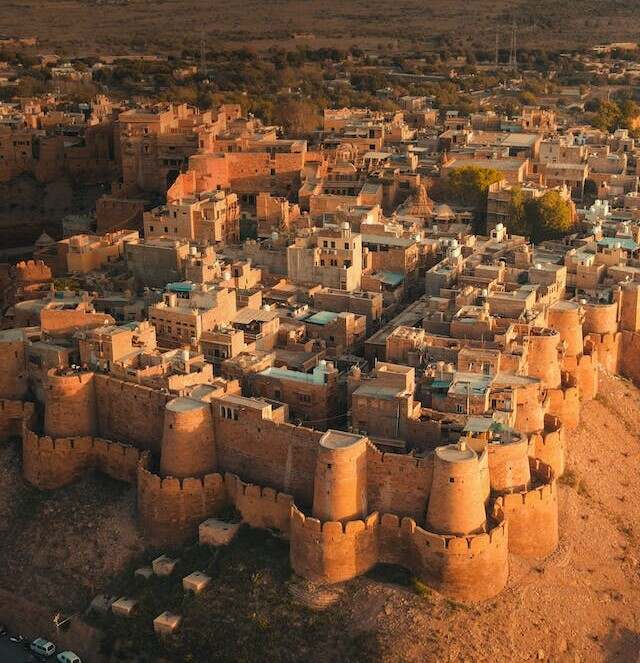 Jaisalmer Fort in the evening sunlight