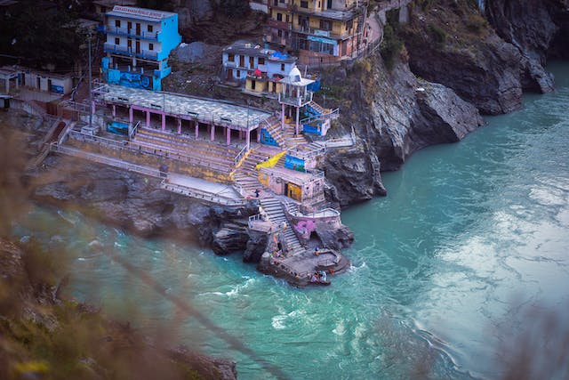 Confluence of two rivers in Uttrakhand